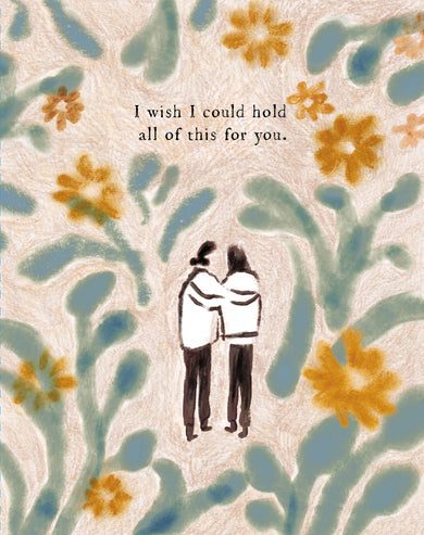 Love Muchly Greeting Cards: Tough Times - I wish I could hold all of this (Pack of 6)