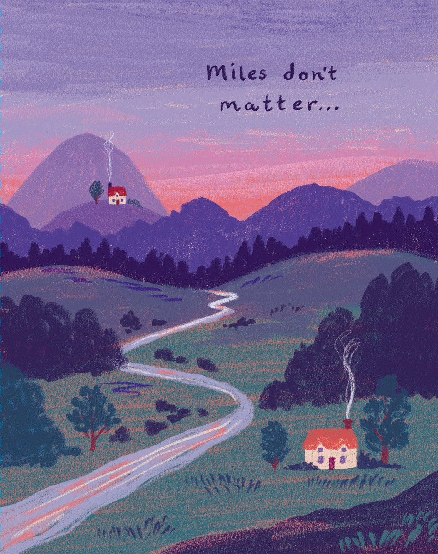 Love Muchly Greeting Cards: Friendship - Miles don't matter (Pack of 6)