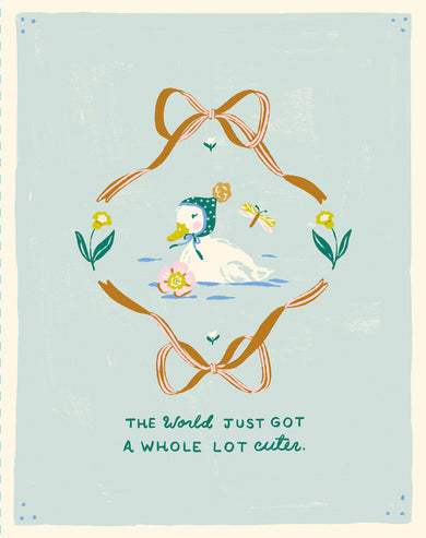 Love Muchly Greeting Cards: Baby - The world just got a whole lot cuter (Pack of 6)