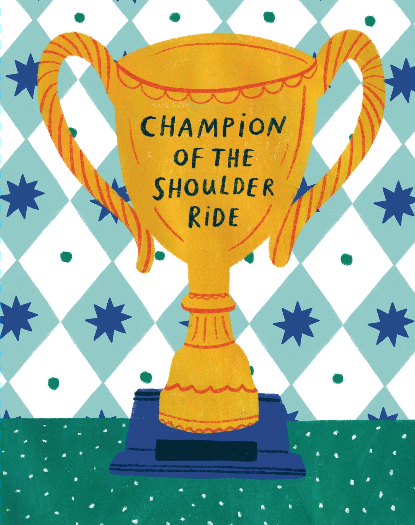 Love Muchly Greeting Cards: Father's Day - Champion of the shoulder ride (Pack of 6)