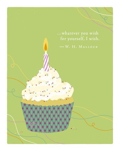 Positively Green Greeting Cards: Birthday - Whatever you wish for yourself, I (Pack of 6)