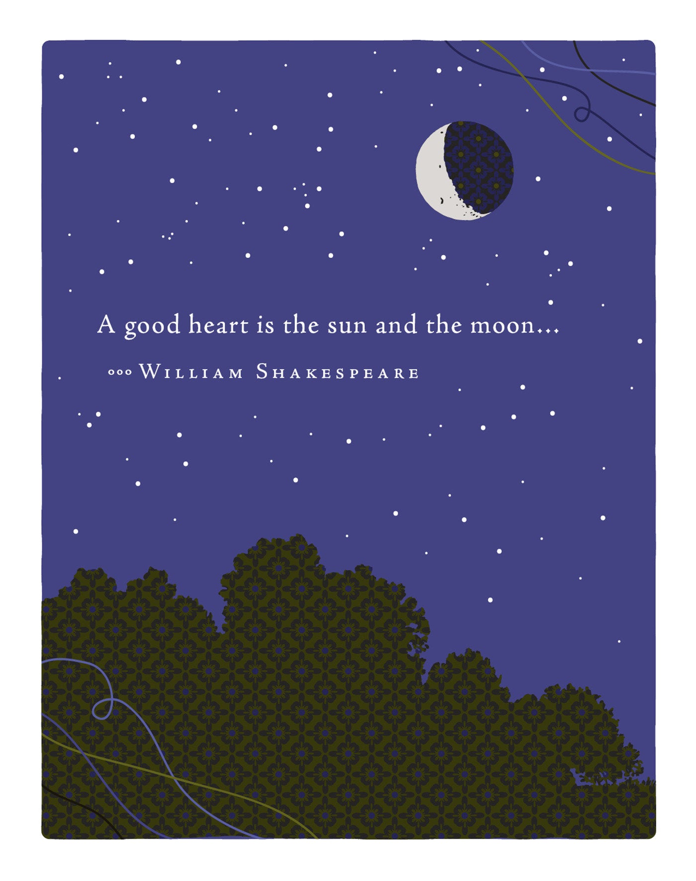 Positively Green Greeting Cards: Friendship - A good heart is the sun and the moon (Pack of 6)