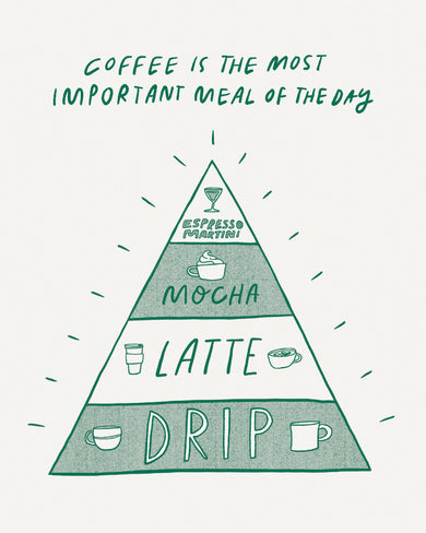 Humor Us Greeting Cards: Just For Laughs - Coffee is the most important (Pack of 6)