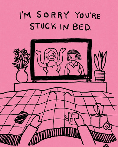Humor Us Greeting Cards: Get Well - I'm sorry you're stuck in (Pack of 6)