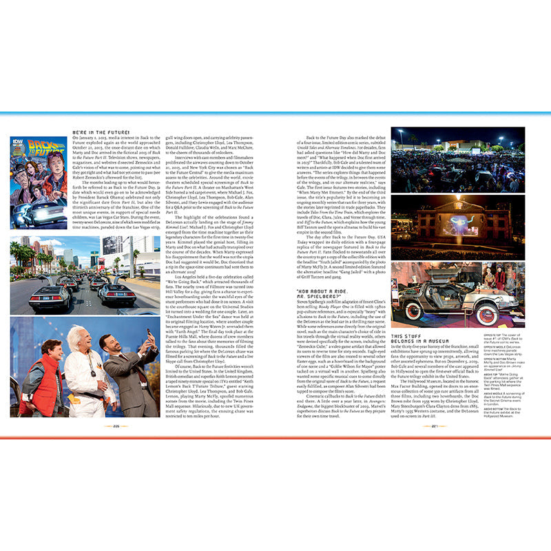 Back to the Future Ultimate Visual History inside page 4