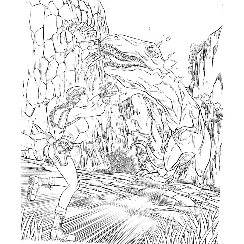 Cutscenes: A Video Game Coloring Book inside page 5