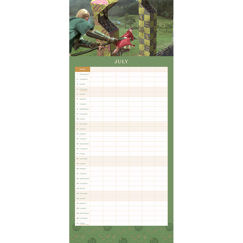 2026 Harry Potter: Hogwarts Family Wall Planner inside page 2