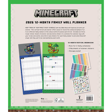 2026 Minecraft Family Wall Planner inside page 7