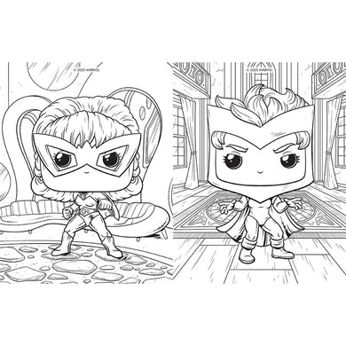 Marvel: The Official Avengers Funko POP! Coloring Book inside page 6