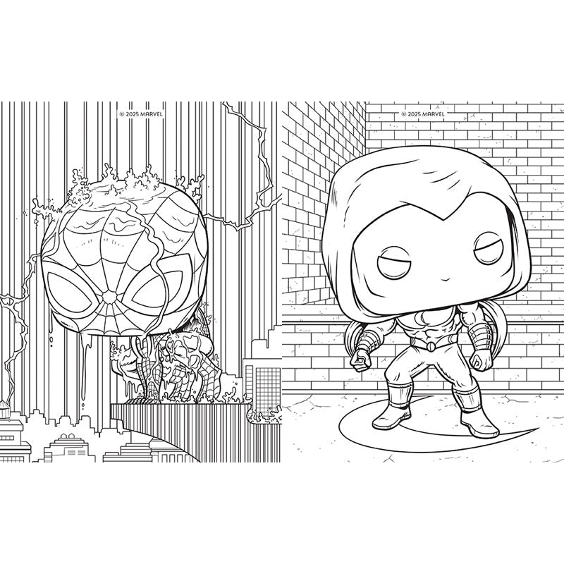Marvel: The Official Avengers Funko POP! Coloring Book inside page 7