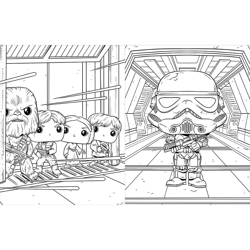 Star Wars: The Official Funko POP! Coloring Book inside page 4