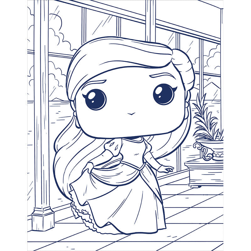 Disney Princess: The Official Funko POP! Coloring Book inside page 1