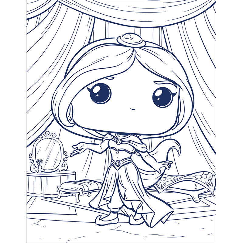 Disney Princess: The Official Funko POP! Coloring Book inside page 4