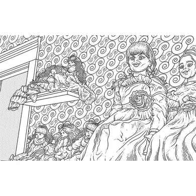 Official Conjuring Universe Coloring Book inside page 4