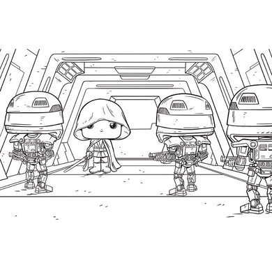 Star Wars: The Mandalorian: The Official Funko POP! Coloring Book inside page 5