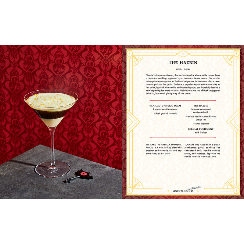 Hazbin Hotel Bar Book inside page 3