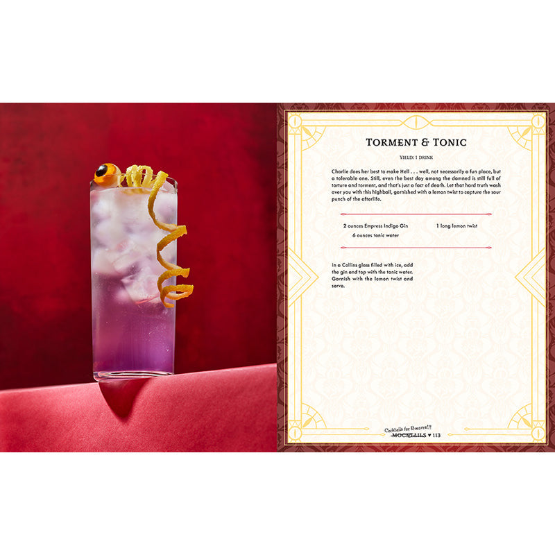 Hazbin Hotel Bar Book inside page 9