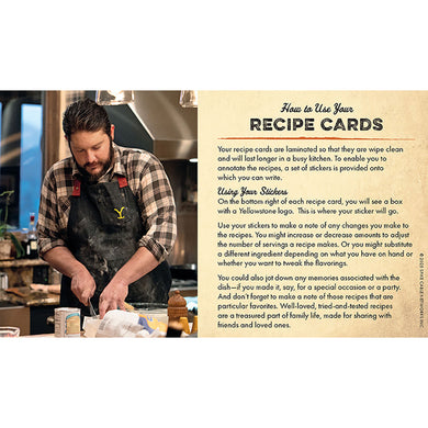 Yellowstone: The Official Dutton Ranch Recipe Cards (Wooden trunk set) inside page 3