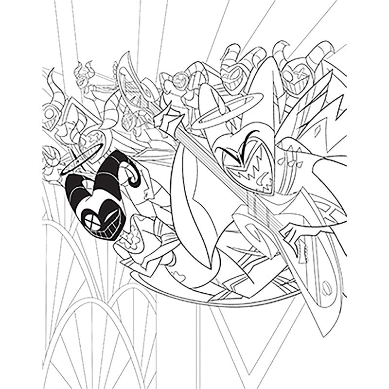 Hazbin Hotel: The Official Coloring Book inside page 2