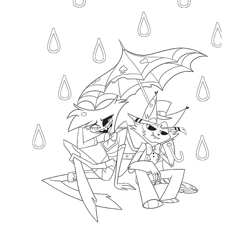 Hazbin Hotel: The Official Coloring Book inside page 6