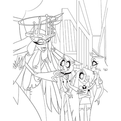 Hazbin Hotel: The Official Coloring Book inside page 8