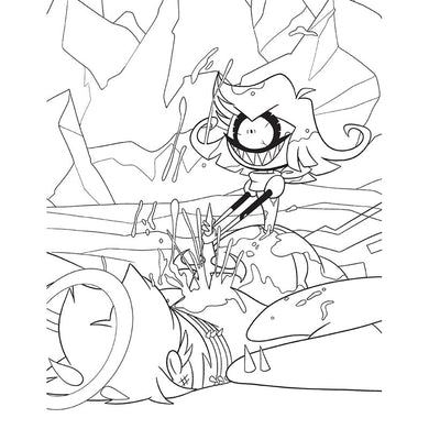 Hazbin Hotel: The Official Coloring Book inside page 9