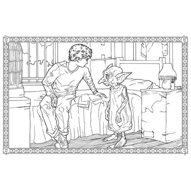 Harry Potter: Magical Creatures Coloring Book inside page 1