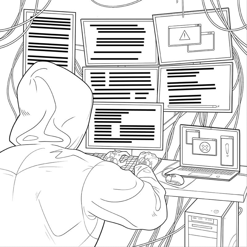 Lights Out: The Official Coloring Book inside page 2