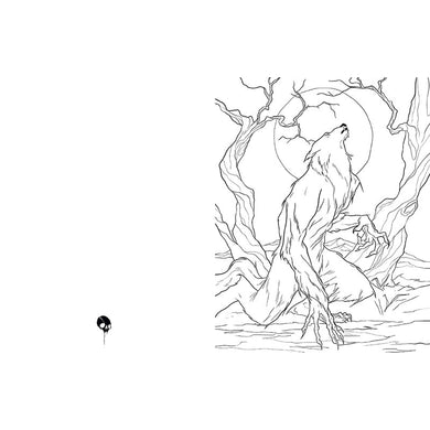 Horror Coloring Book inside page 3