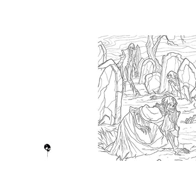 Horror Coloring Book inside page 5