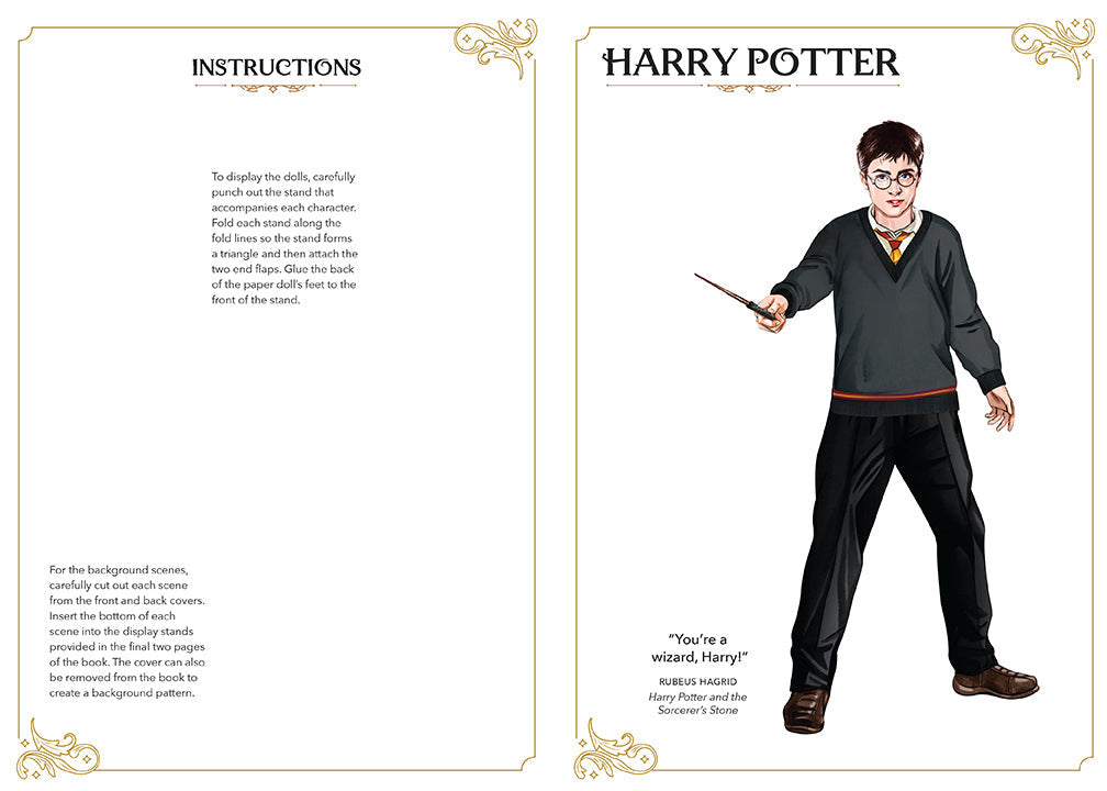 Harry Potter Paper Dolls inside page 1