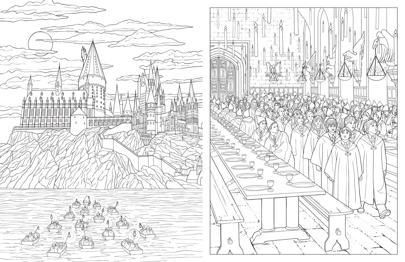 Harry Potter: An Official Hogwarts Coloring Book inside page 3
