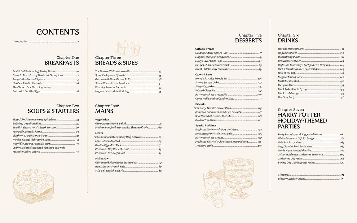 Harry Potter: Official Christmas Cookbook inside page 2