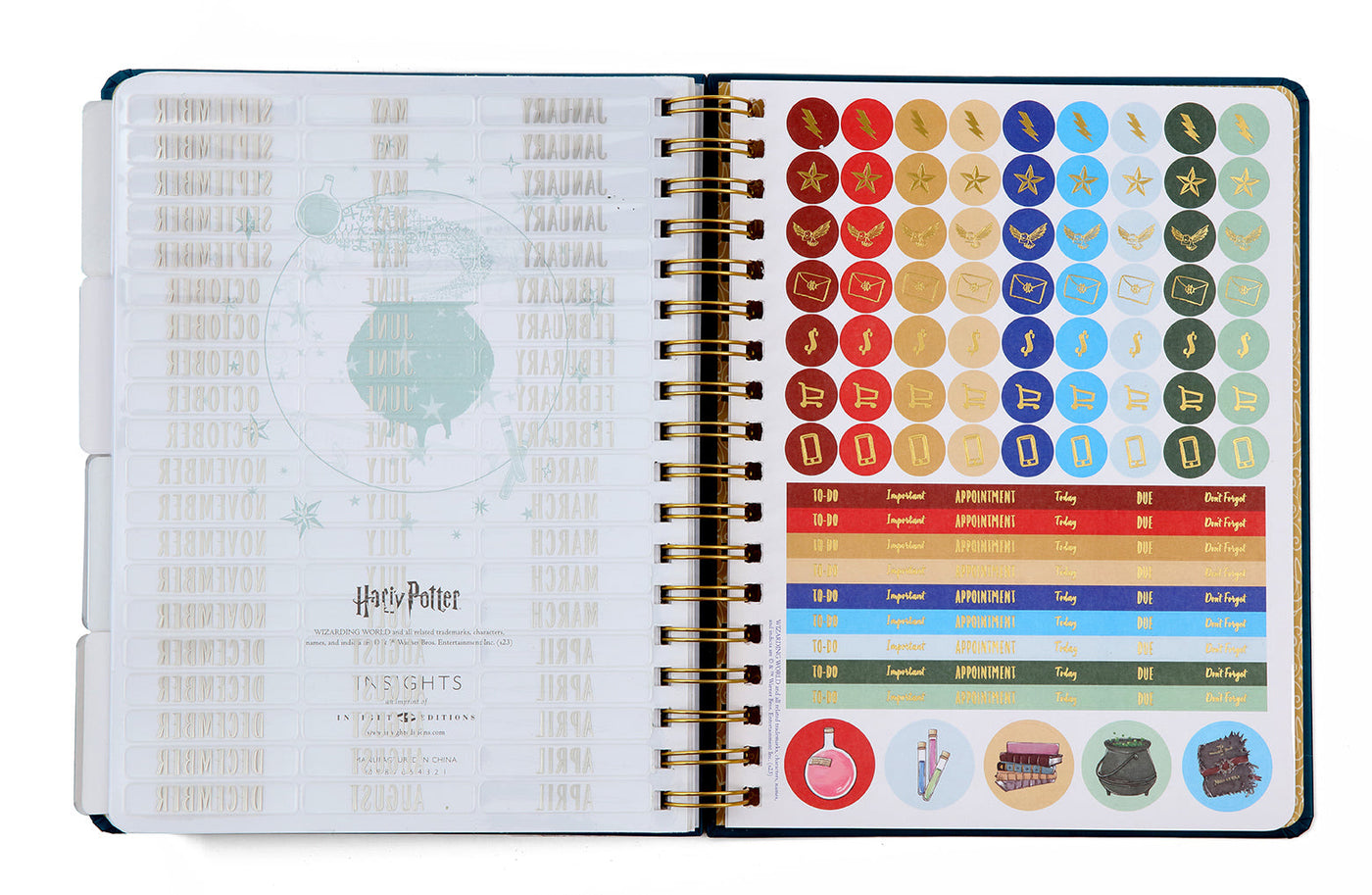 Harry Potter: Spells and Potions 12-Month Undated Planner inside page 5