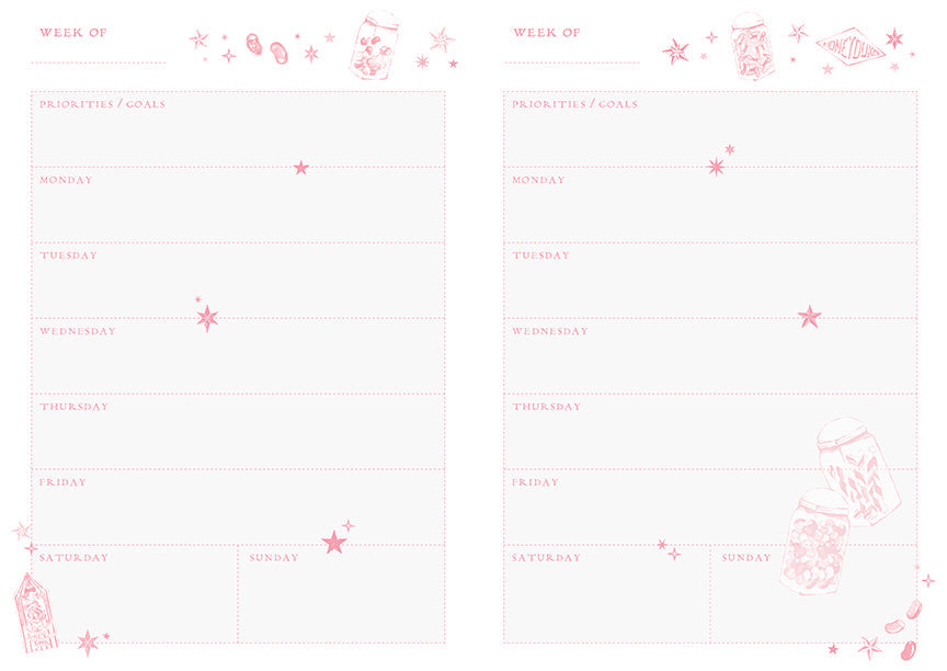 Harry Potter: Honeydukes Planner Notebook Collection (Set of 3) inside page 3