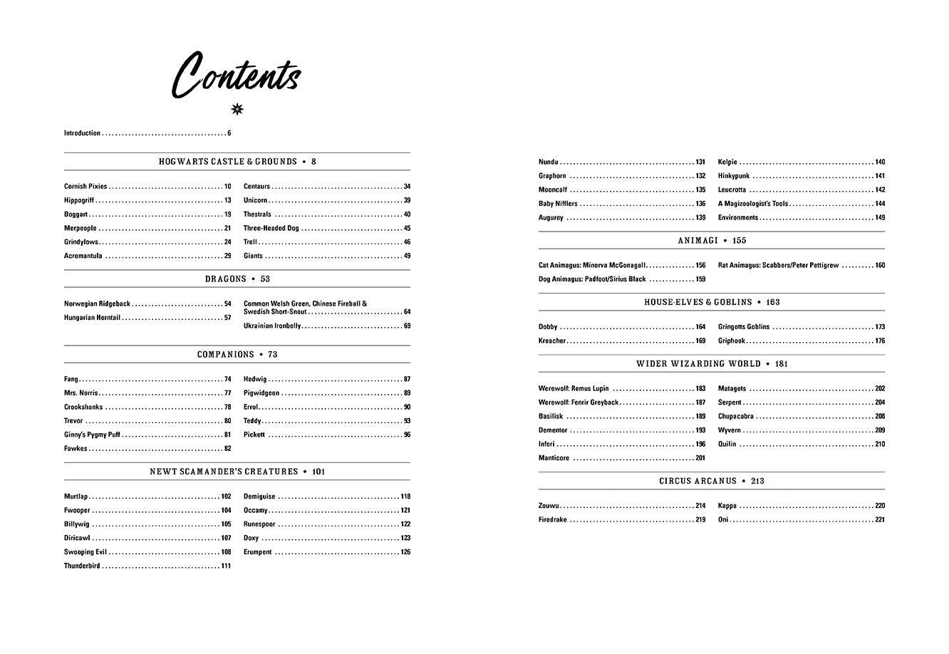 Harry Potter: Creatures of the Wizarding World inside page 1