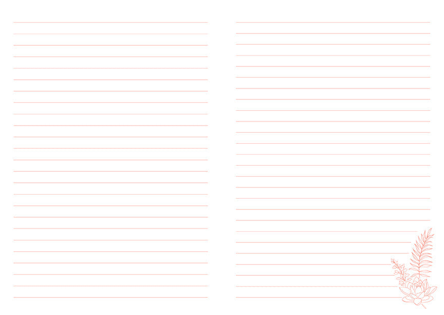 Wellness Notebook Set inside page 2