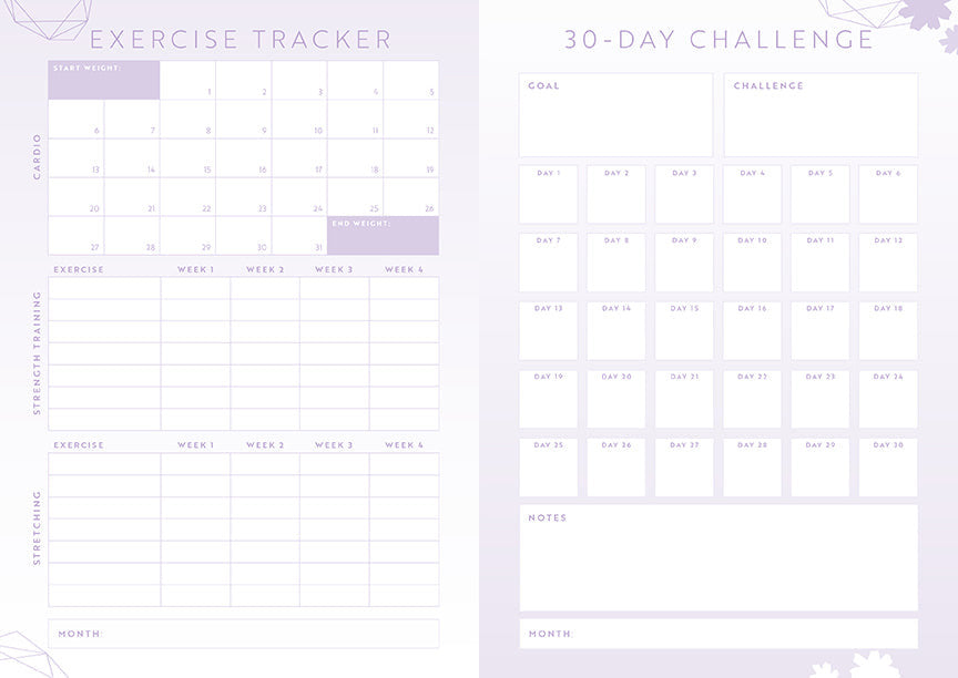 Wellness Notebook Set inside page 5