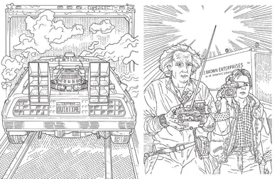 Back to the Future: The Official Coloring Book inside page 3