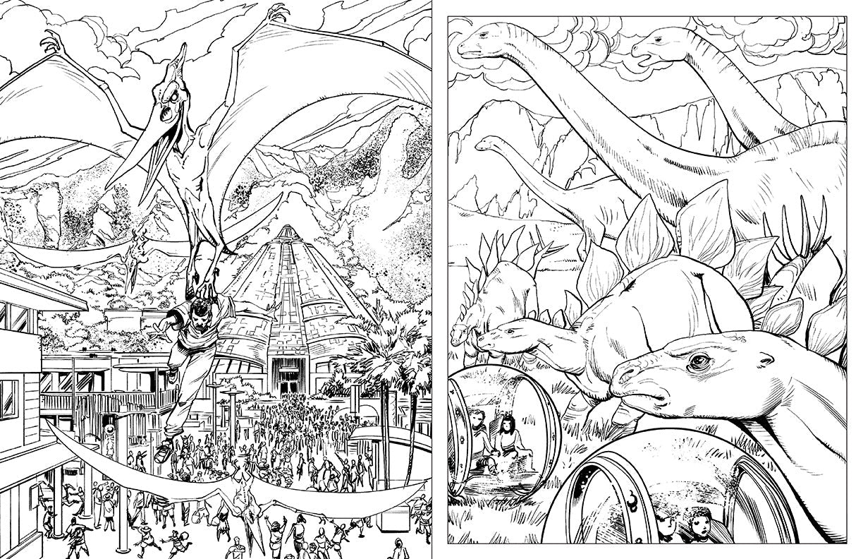 Jurassic World: The Official Coloring Book inside page 1