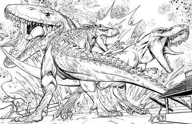 Jurassic World: The Official Coloring Book inside page 2