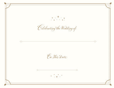 Harry Potter: Always Wedding Guest Book inside page 1