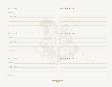 Harry Potter: Always Wedding Guest Book inside page 2