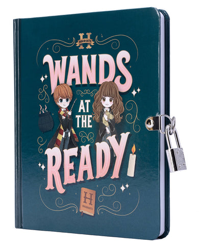 Harry Potter: Wands at the Ready Lock & Key Diary inside page 1