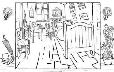 Coloring Van Gogh inside page 2
