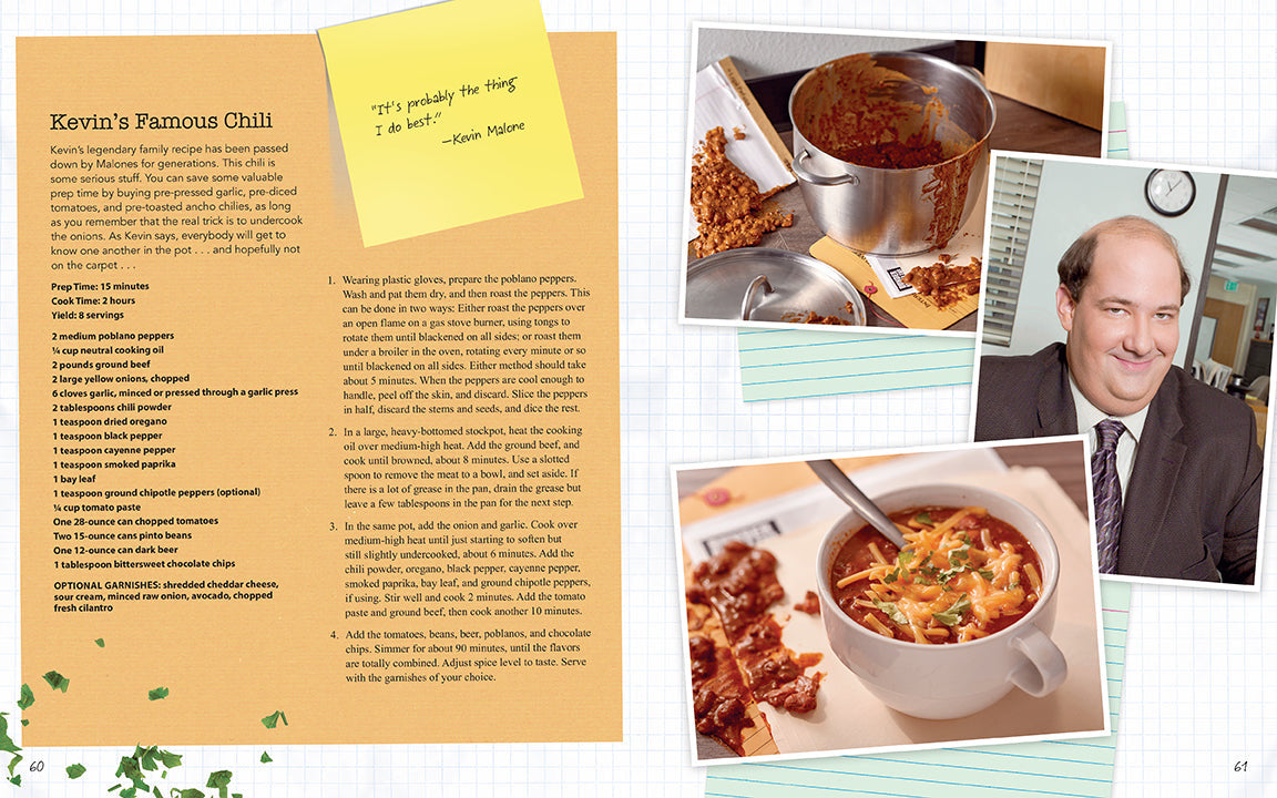 Office: The Official Cookbook and Party Planning Guide inside page 3