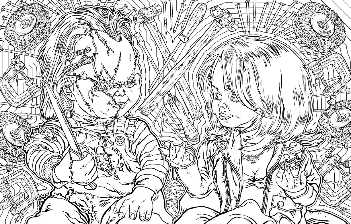 Chucky: The Official Coloring Book inside page 3