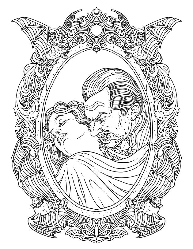 Universal Monsters: The Official Coloring Book inside page 1