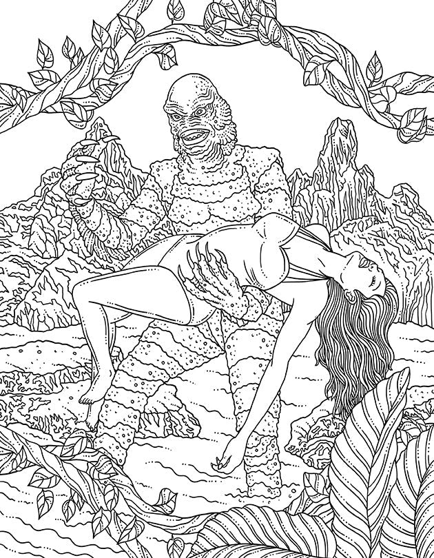 Universal Monsters: The Official Coloring Book inside page 4