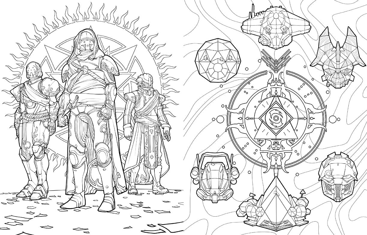 Destiny: The Official Coloring Book Vol. 2 inside page 3